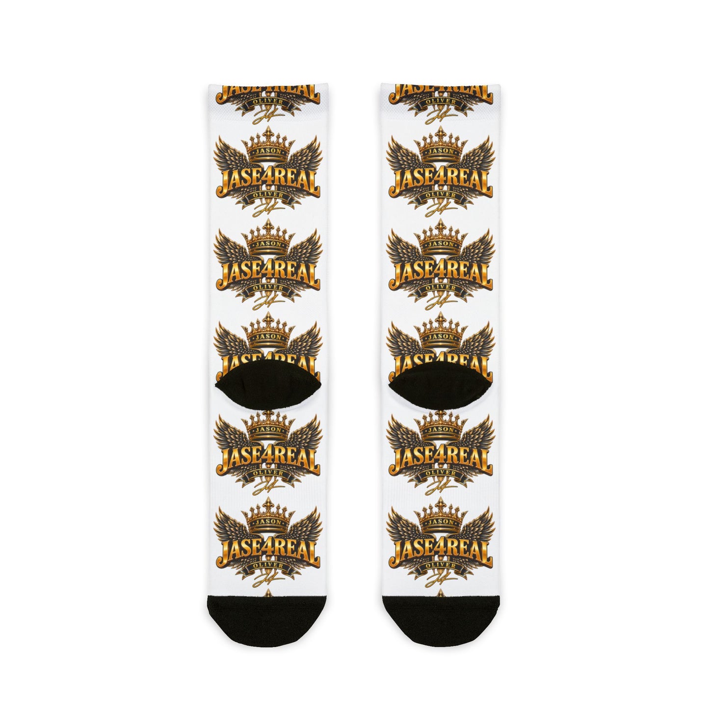 Jase4real Crew Socks with Trendy Text Design, Stylish Gift for Friends, Cozy Everyday Wear, Perfect for Sports & Casual Outfits, [...]