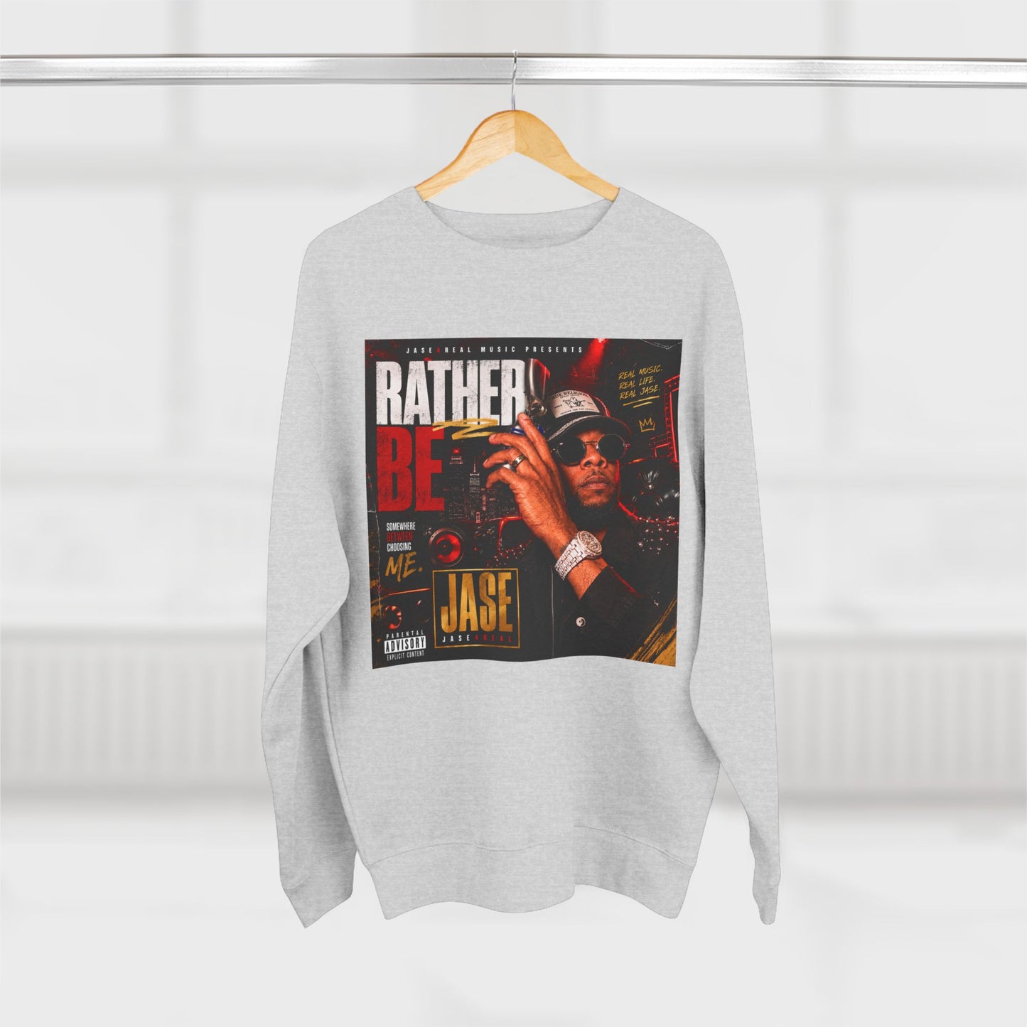 Rather Be Sweatshirt Design, Unisex Crewneck, Gift for Him/Her, Streetwear Style, Casual Wear, Birthday Gift