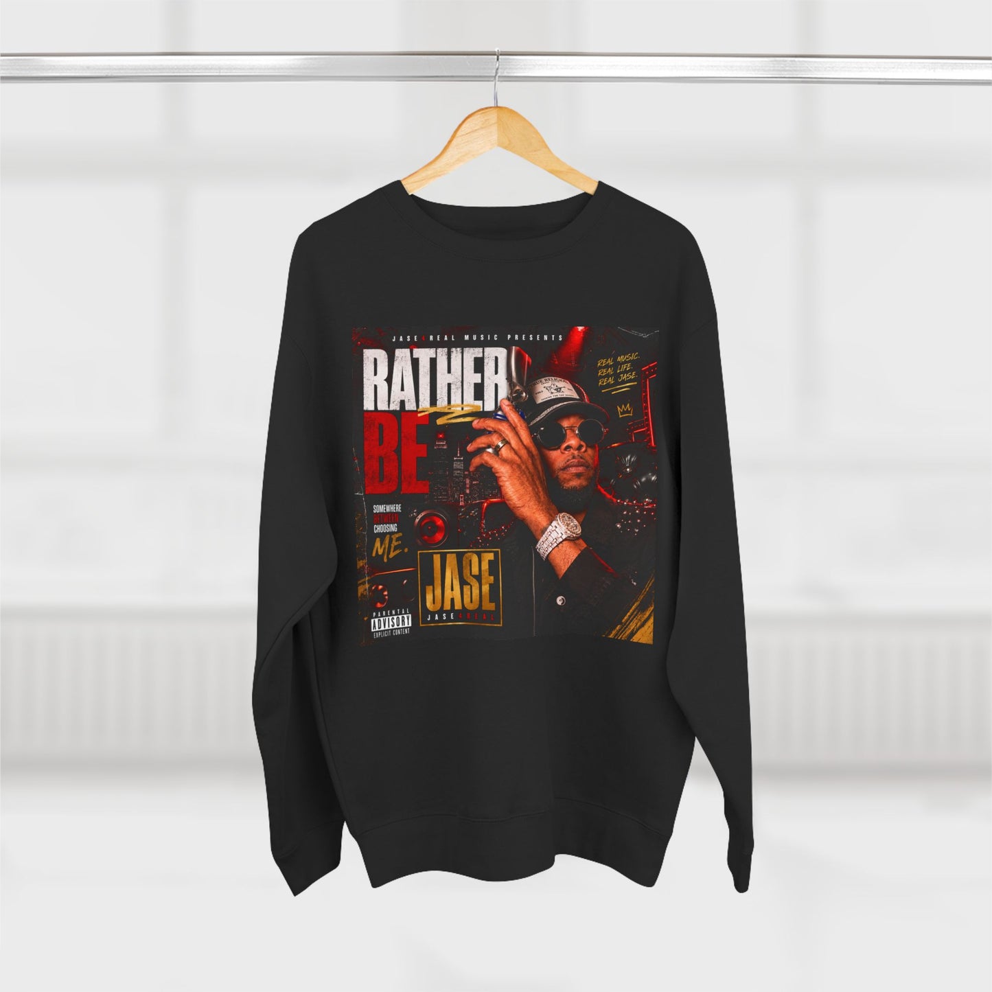 Rather Be Sweatshirt Design, Unisex Crewneck, Gift for Him/Her, Streetwear Style, Casual Wear, Birthday Gift