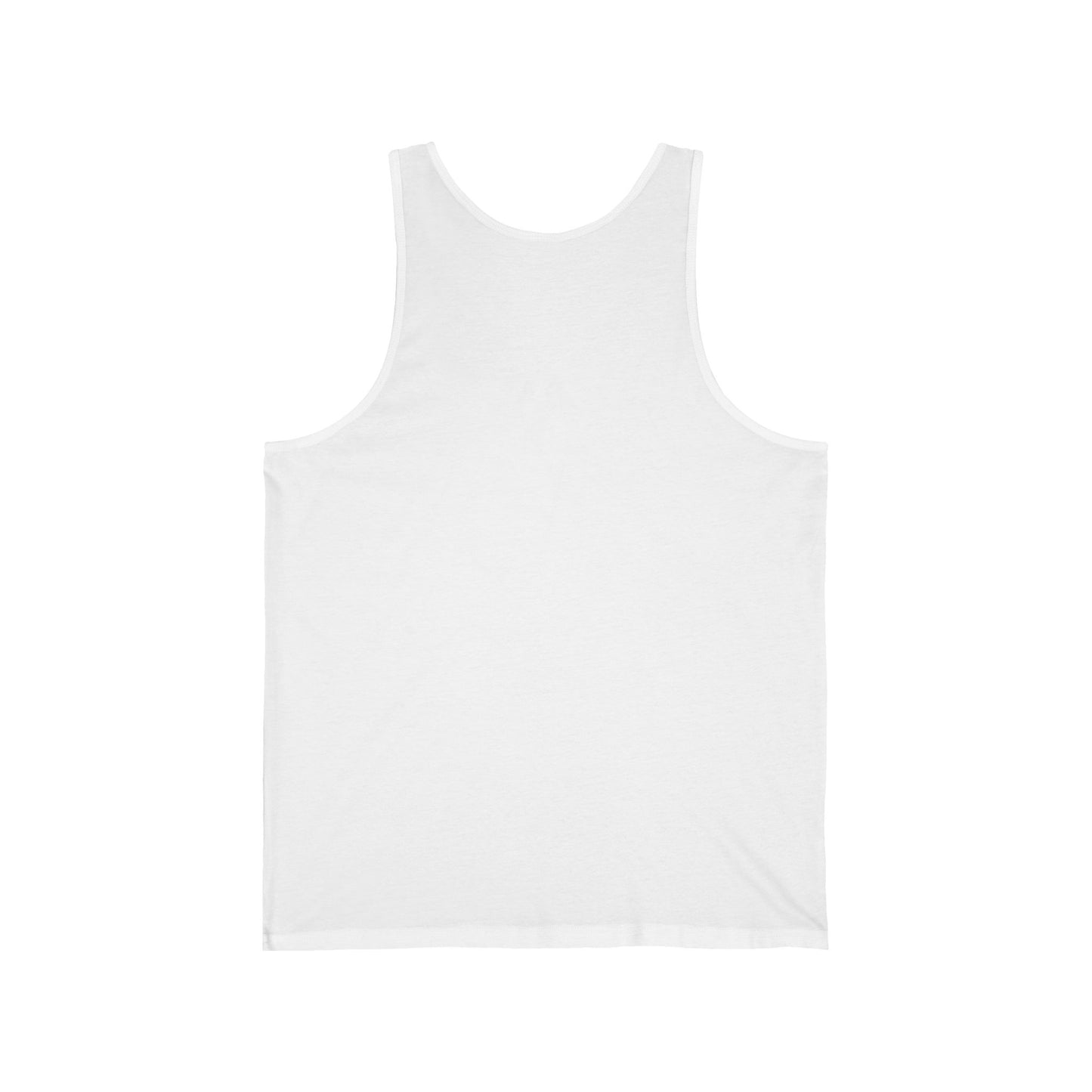 Unisex Jersey Tank with JASE4REAL, Cool Graphic Tee, Summer Casual Wear, Stylish Workout Top, Gift for Trendsetters, Festival Outfit