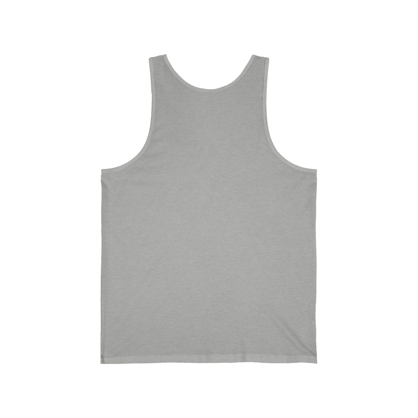 Unisex Jersey Tank with JASE4REAL, Cool Graphic Tee, Summer Casual Wear, Stylish Workout Top, Gift for Trendsetters, Festival Outfit