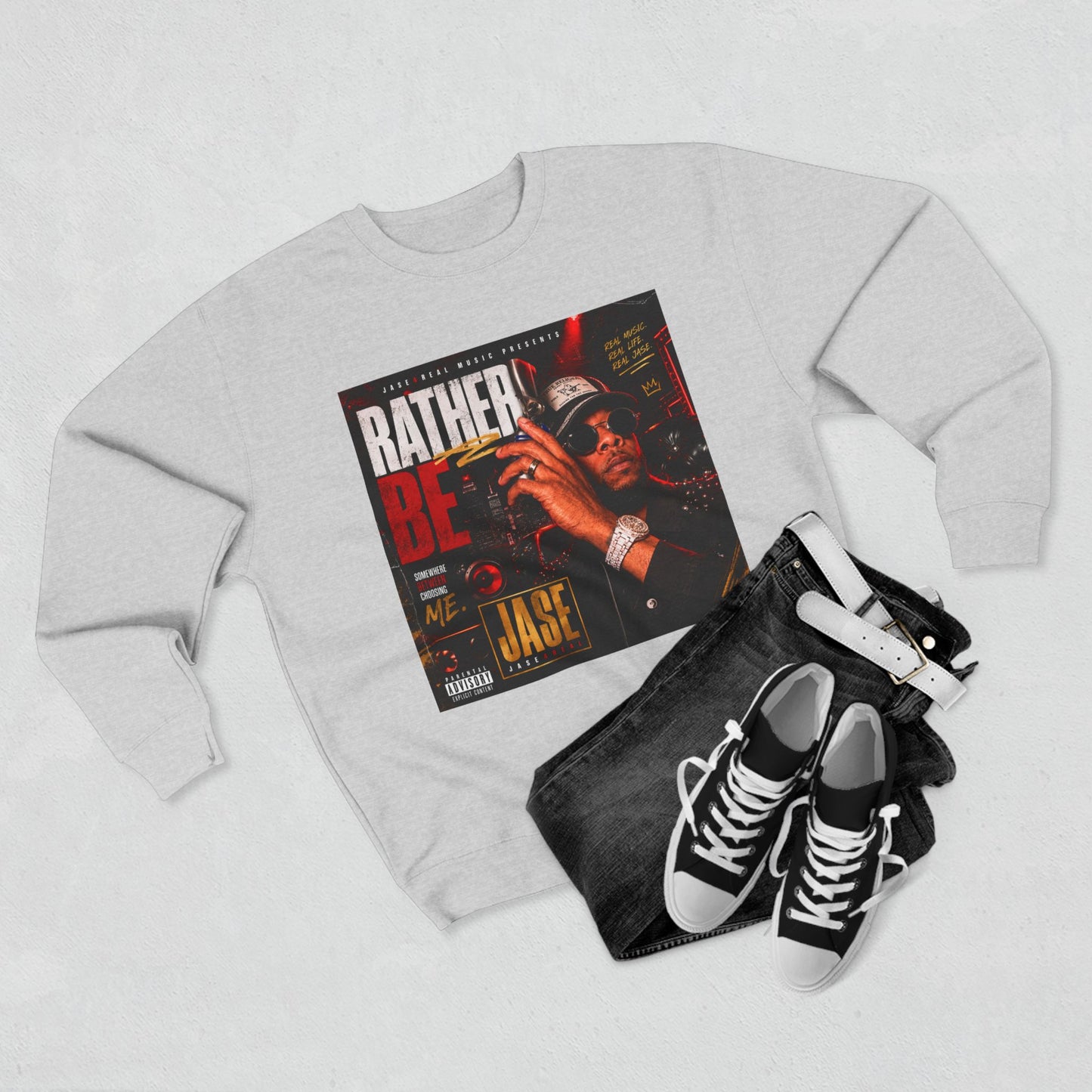 Rather Be Sweatshirt Design, Unisex Crewneck, Gift for Him/Her, Streetwear Style, Casual Wear, Birthday Gift