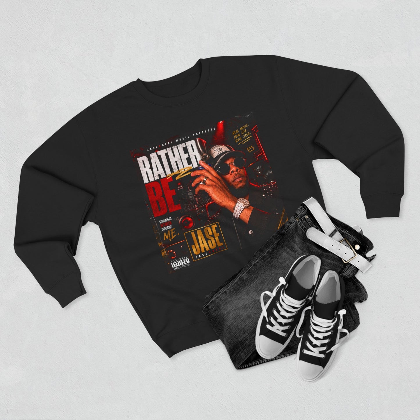 Rather Be Sweatshirt Design, Unisex Crewneck, Gift for Him/Her, Streetwear Style, Casual Wear, Birthday Gift